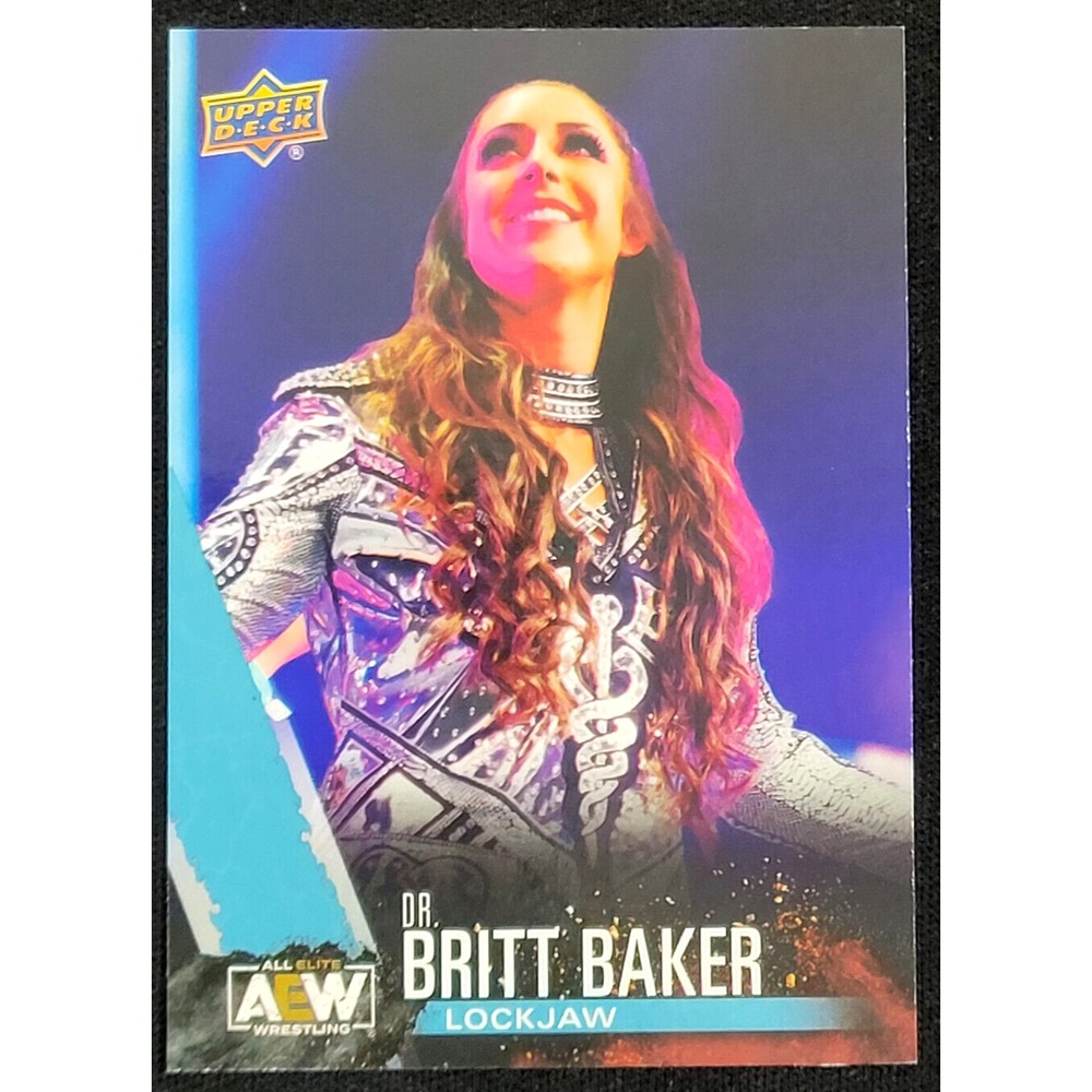 2021 UPPER DECK AEW DR. BRITT BAKER FINISHER SP INSERT